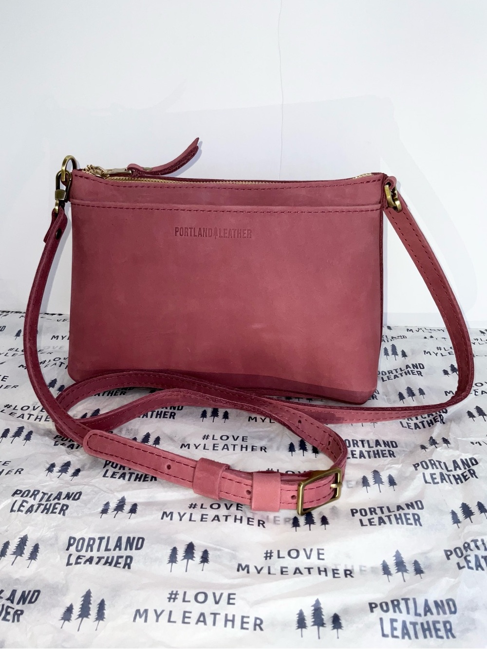 Portland Leather Classic Poppy in Fox Glove-NEW